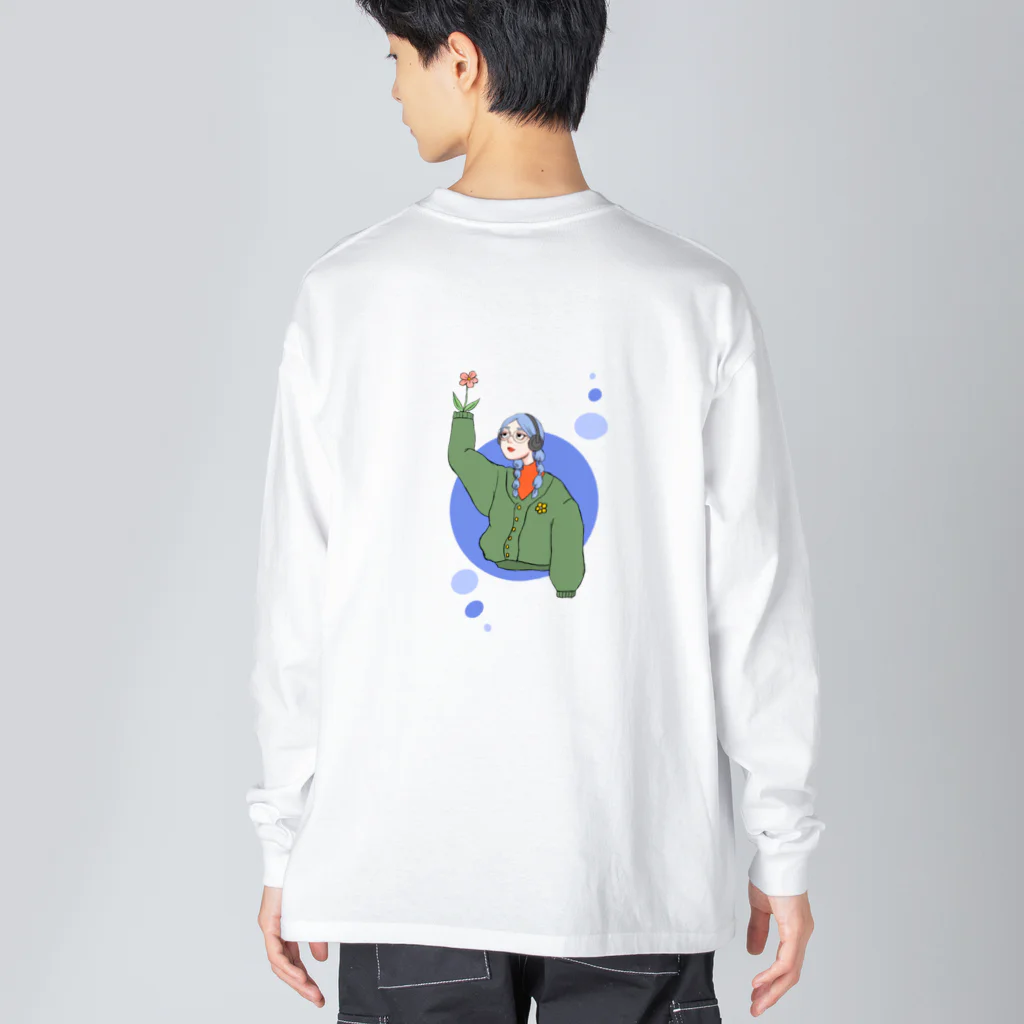  kokeshiのふらわー ビッグシルエットロングスリーブTシャツ