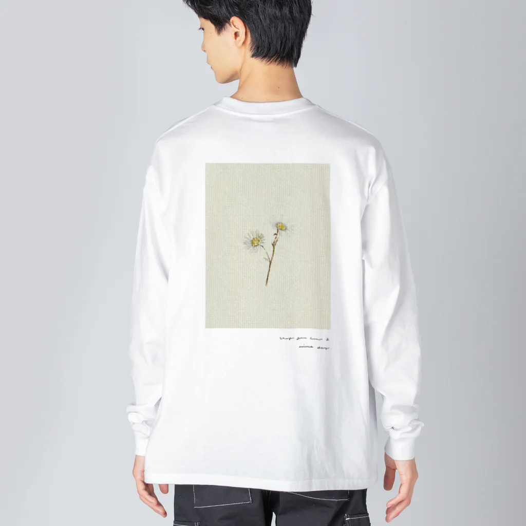 rilybiiのAntique beige green milky yellow ** Big Long Sleeve T-Shirt