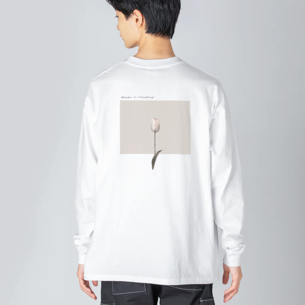 rilybiiのSAKURA milk tea* chocolate Big Long Sleeve T-Shirt