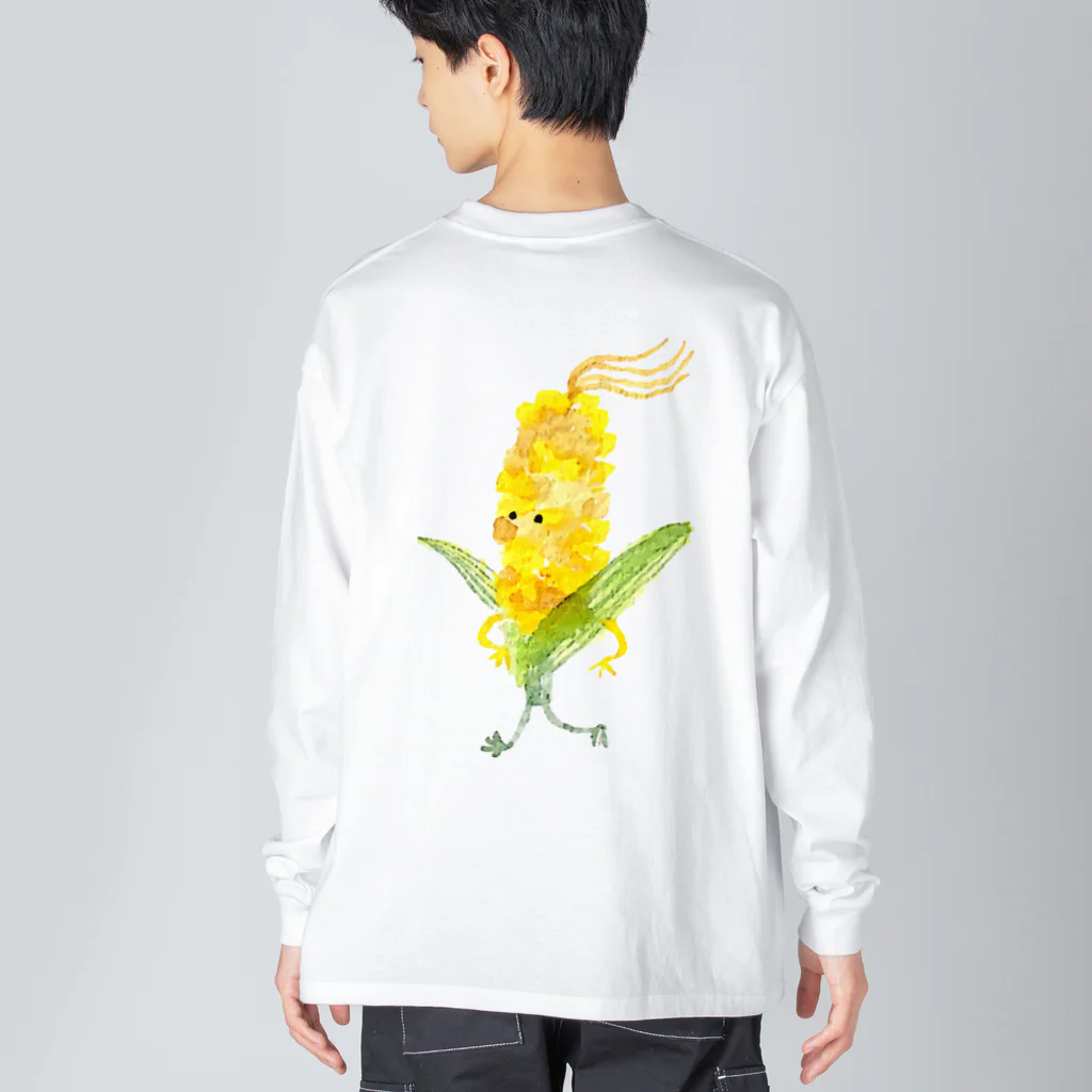 やまぎわさゆりの旬はすぎたけど…とうもろこしくん Big Long Sleeve T-Shirt