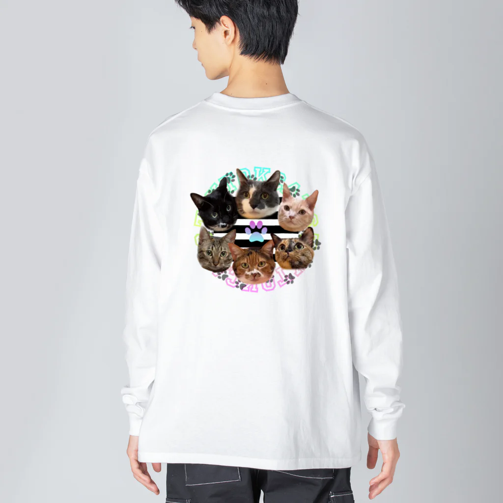 くぅTikTok猫部のTikTok猫部ビッグシルエットロンＴ Big Long Sleeve T-Shirt