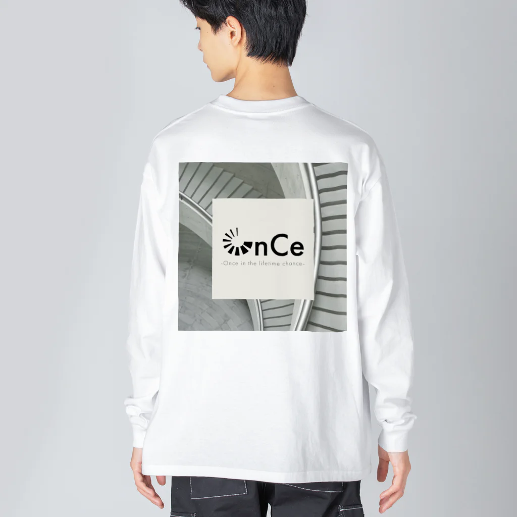OnCeのバックプリントロングスリーブTシャツ Big Long Sleeve T-Shirt
