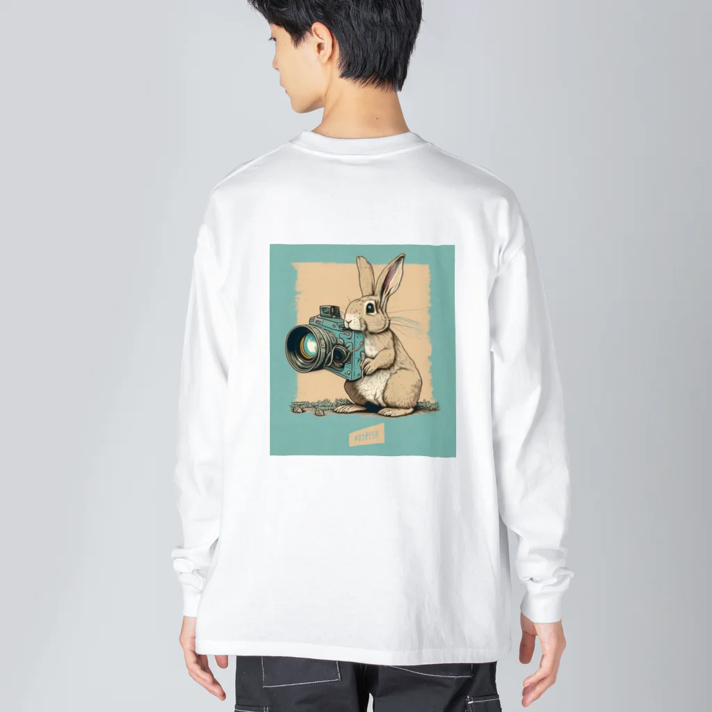 株式会社虎徹の手書きロゴ＆虎徹カメライラスト Big Long Sleeve T-Shirt