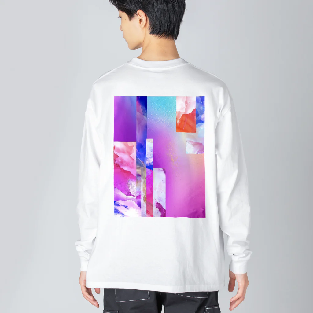 Peppermint | Mikaのpink collage  Big Long Sleeve T-Shirt