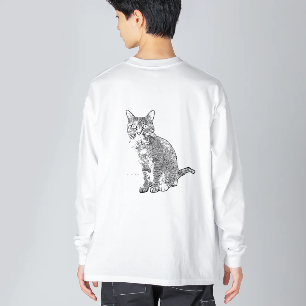 pen_da_panのねこねこ ビッグシルエットロングスリーブTシャツ