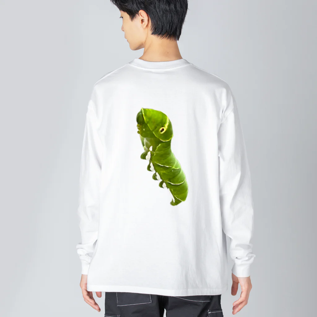 IMABURAIのキラキラ青虫 Big Long Sleeve T-Shirt