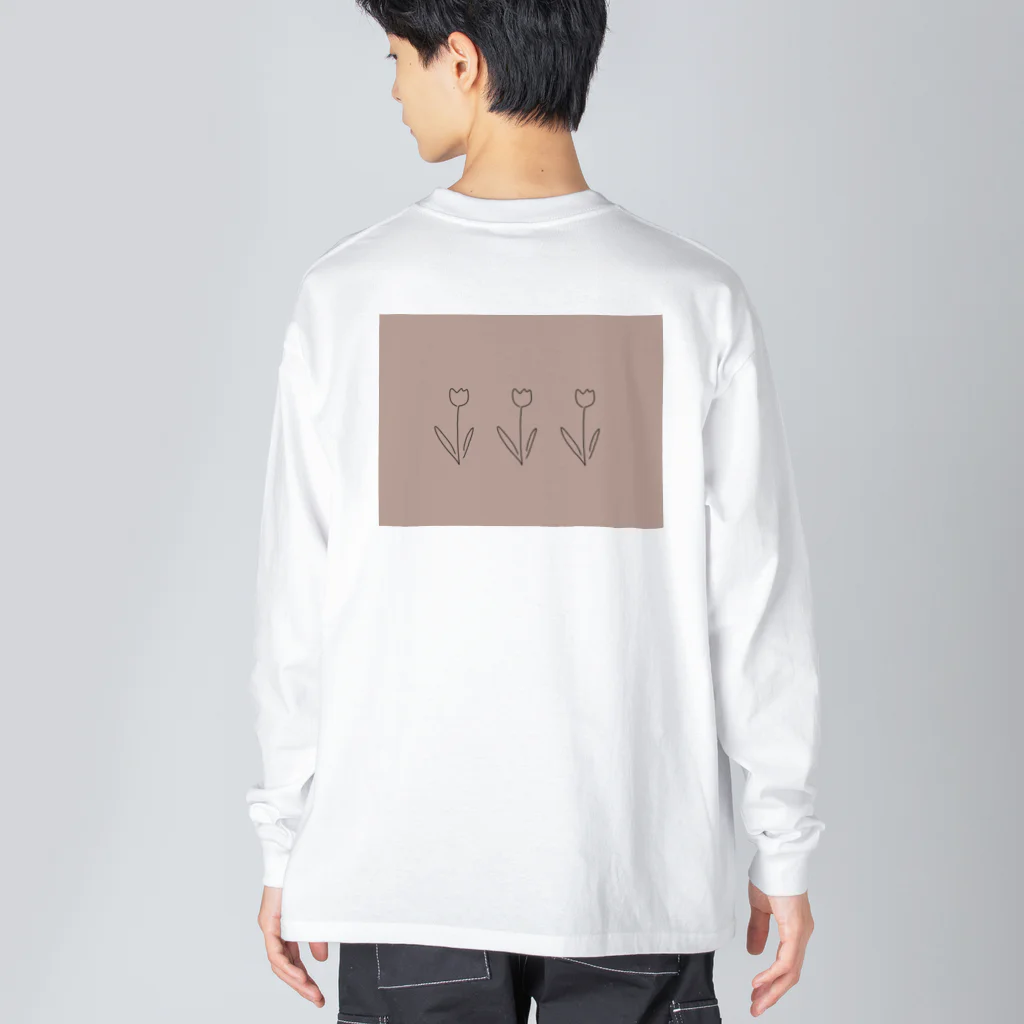 rilybiiのくすみコーラル*** Big Long Sleeve T-Shirt