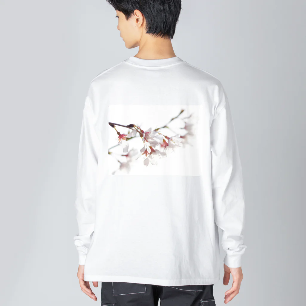 zzmatsudaの春の訪れを告げる美しい桜の花びら ビッグシルエットロングスリーブTシャツ