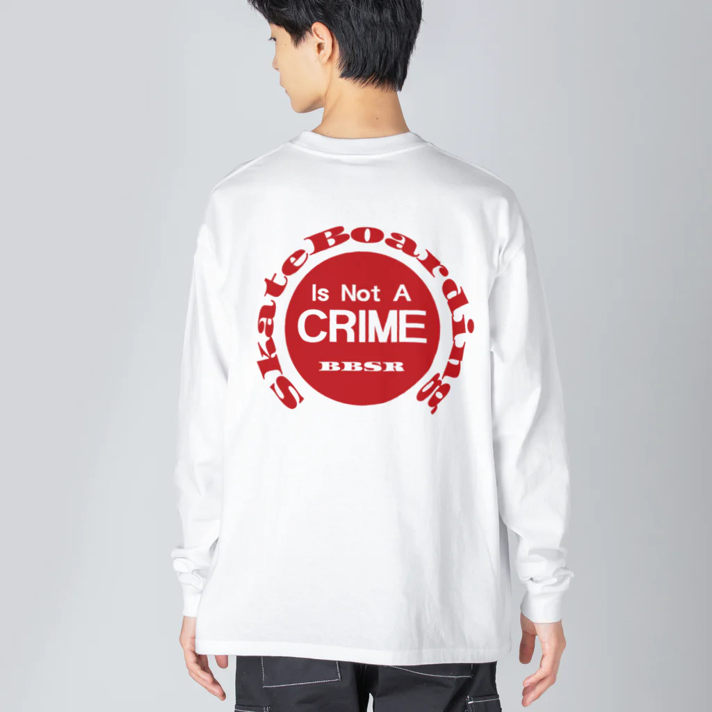 BlueBeat SkateRetailのnot a crime2　スケボー ビッグシルエットロングスリーブTシャツ