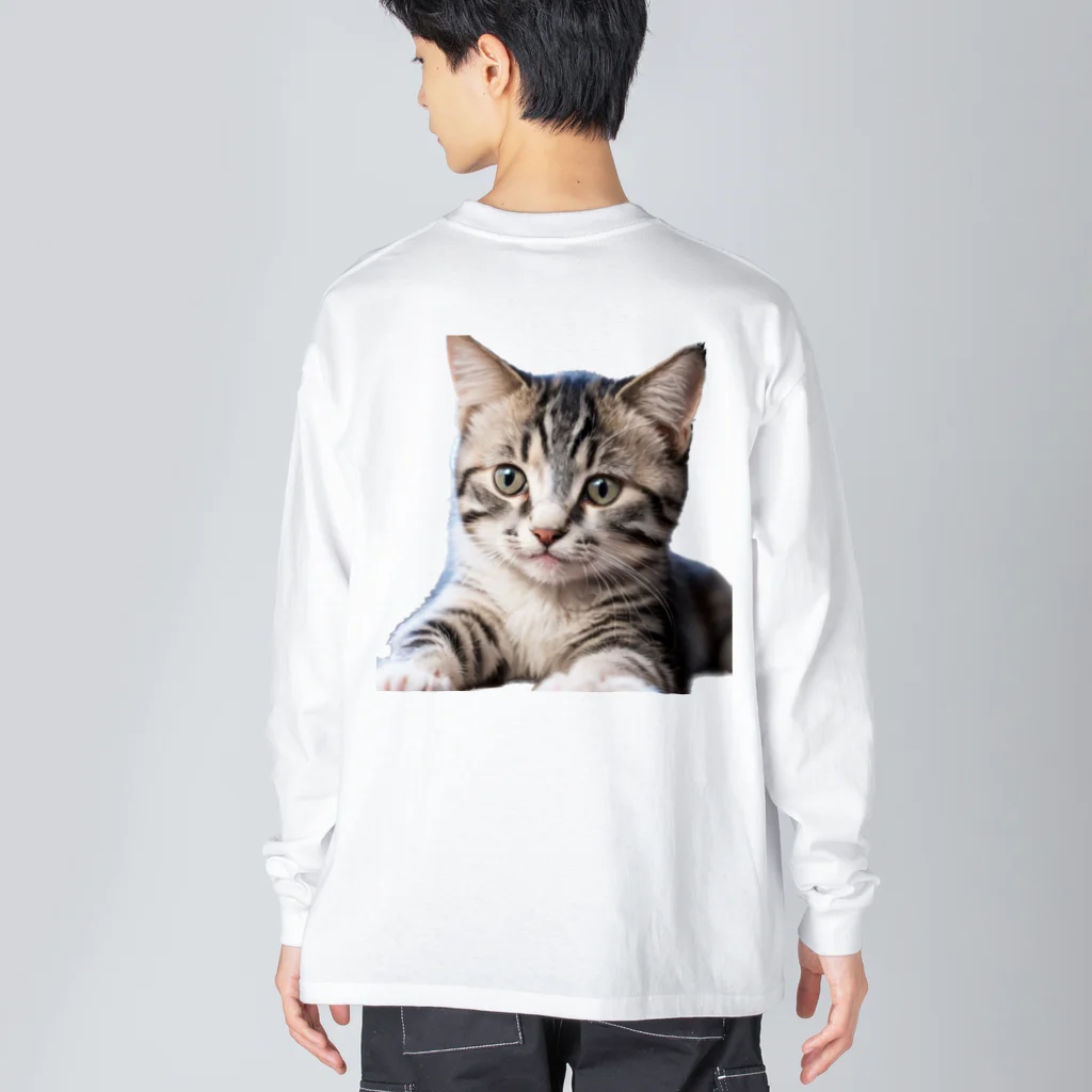 幸運を呼ぶ幸せ丸出しショップの幸運を呼ぶ可愛いネコちゃん Big Long Sleeve T-Shirt