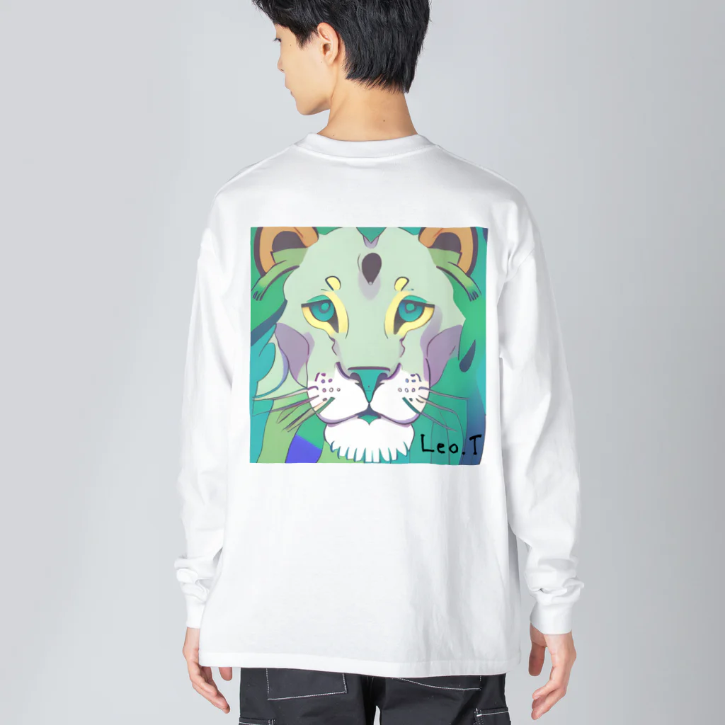 Leo.T Shopのライオンアート　Leo.T ビッグシルエットロングスリーブTシャツ