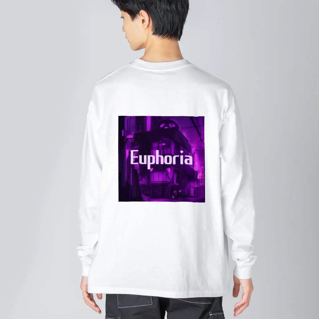 EuphoriaのEuphoria street LOGO  Big Long Sleeve T-Shirt