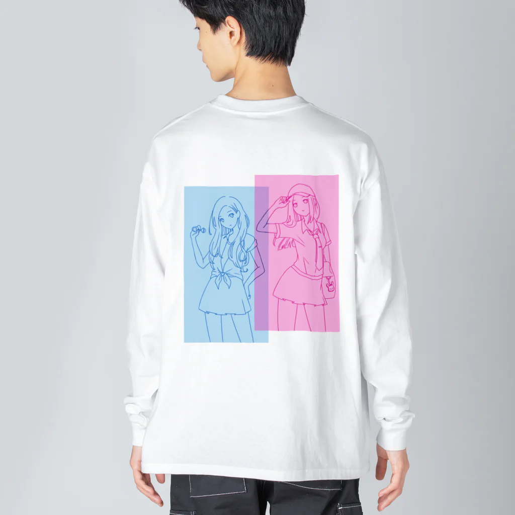 sai-nai_ひみつきちのJK( •ꙍ•́ )✧ Big Long Sleeve T-Shirt