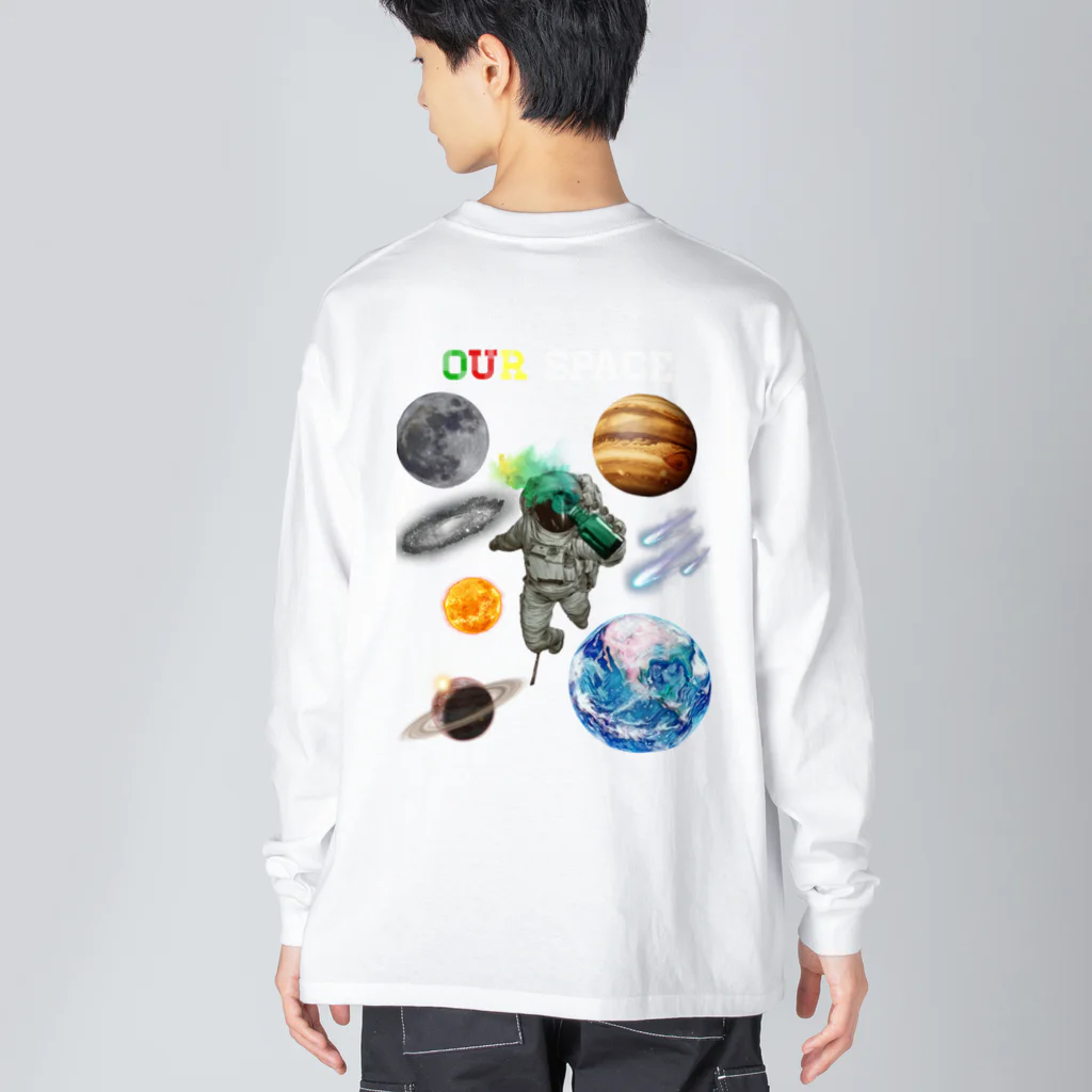 buraaanのspace vol2 Big Long Sleeve T-Shirt