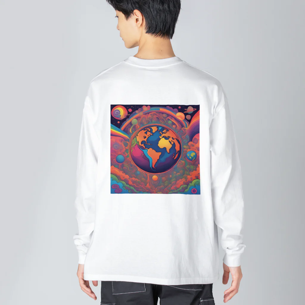 252539のearth1-1 Big Long Sleeve T-Shirt