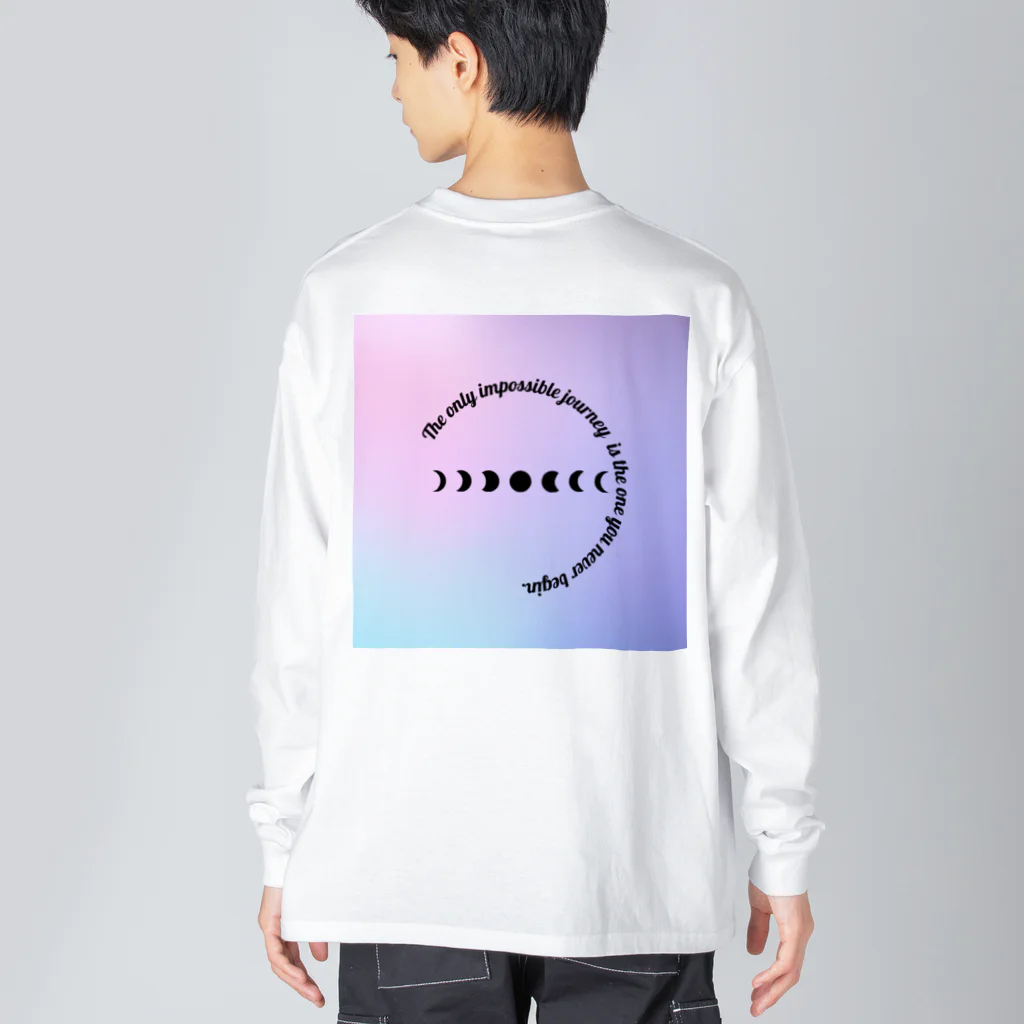  MIRACLE MOONの満ち欠ける月 Big Long Sleeve T-Shirt