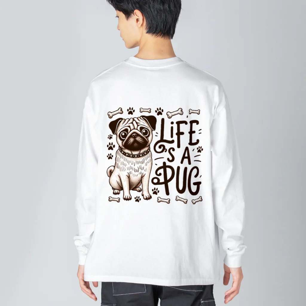 センターフィールドのパグライフ Big Long Sleeve T-Shirt