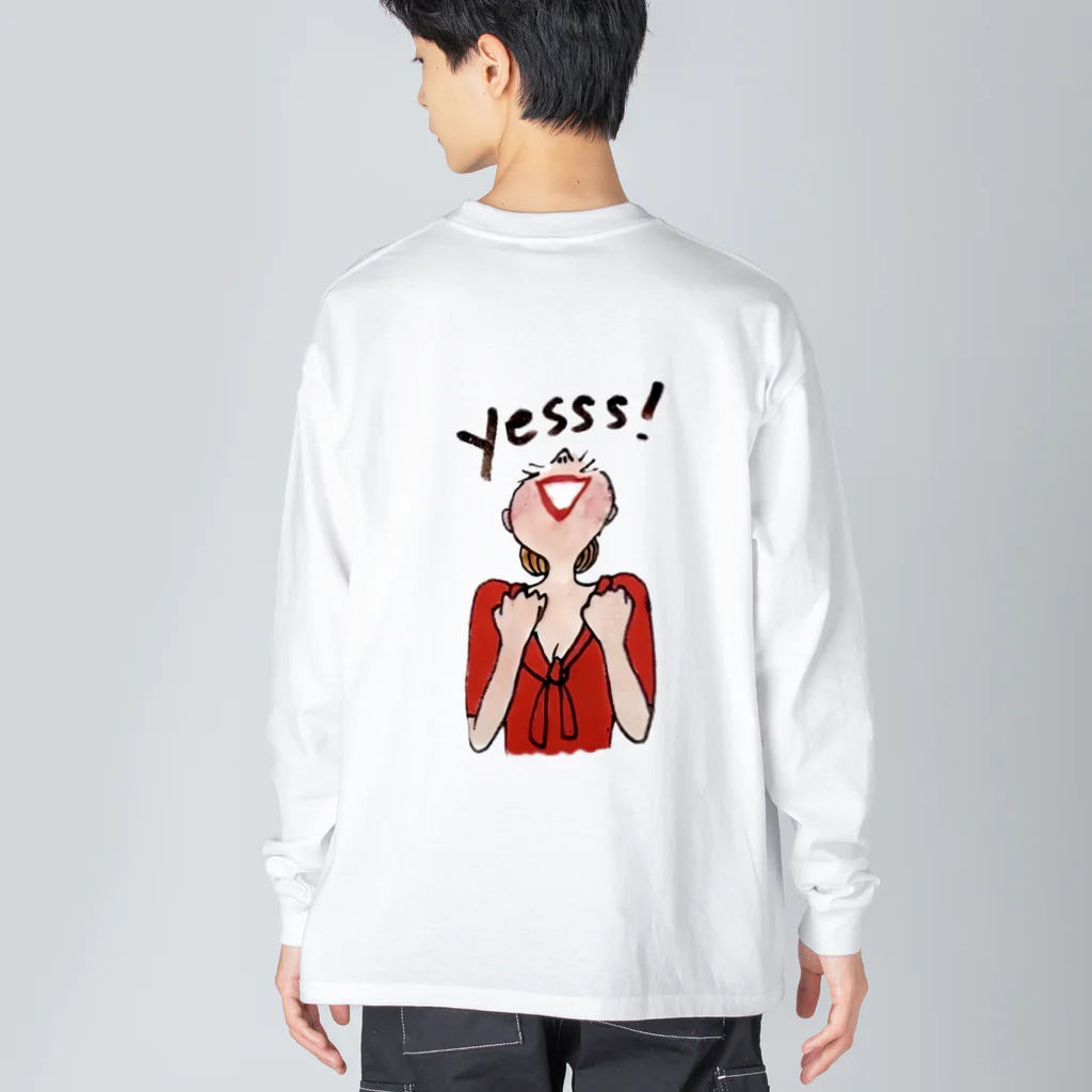 アンティークZeeeのYES! ポジティブWoman Big Long Sleeve T-Shirt