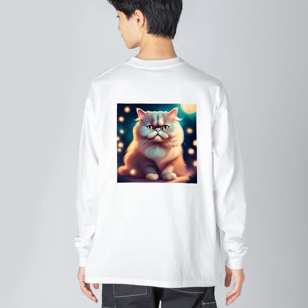 レモングラスのごきげんなペルシャ猫 Big Long Sleeve T-Shirt