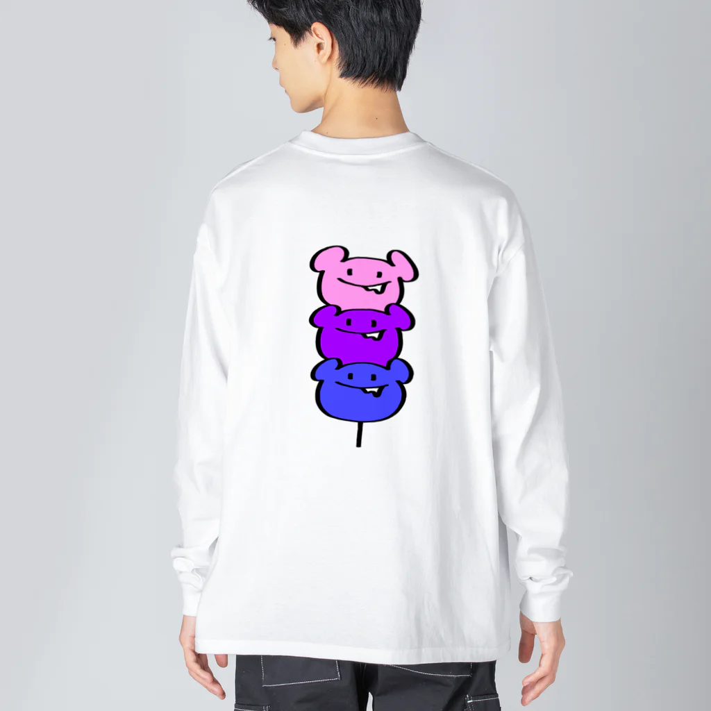 1000屋のカロリーベアだんご Big Long Sleeve T-Shirt