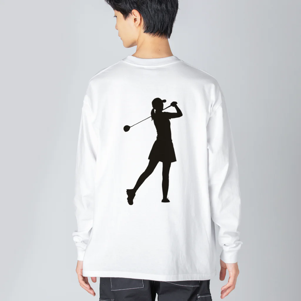 ぱんだまんのシャドーゴルフ（WOMEN) Big Long Sleeve T-Shirt