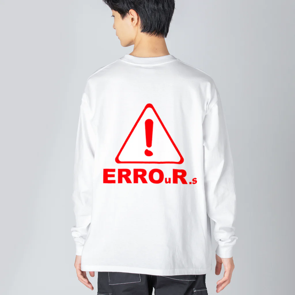 Our.s SUZURI店のERROuR.s ビッグシルエットロングスリーブTシャツ