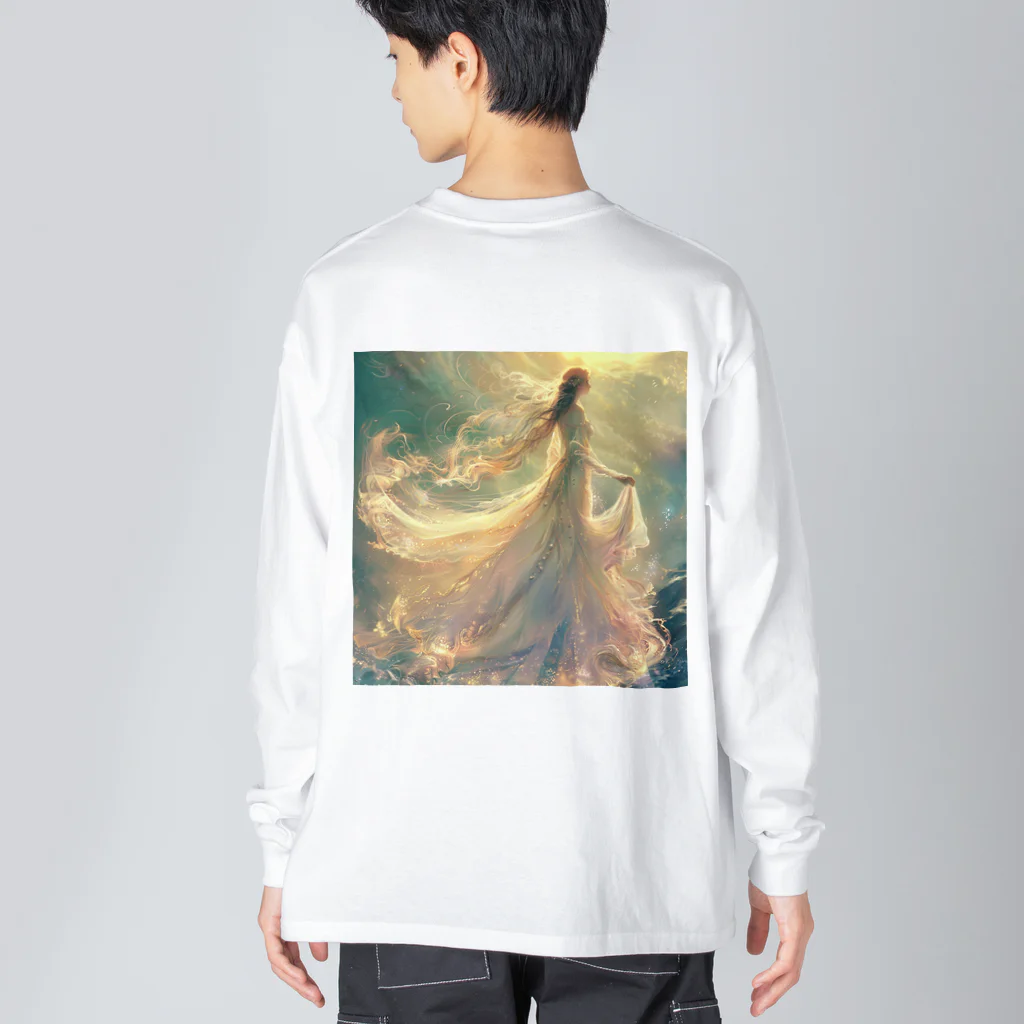 AQUAMETAVERSEの光の国からやってきたお姫様 アメジスト 2846 Big Long Sleeve T-Shirt