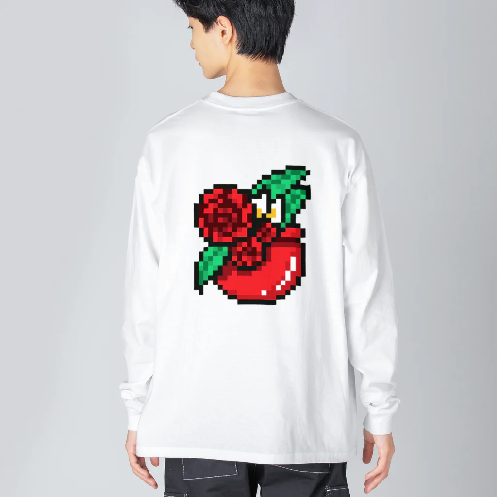 りんご飴Lv100🍎もりりんのりんご飴Lv100 ビッグシルエットロングスリーブTシャツ