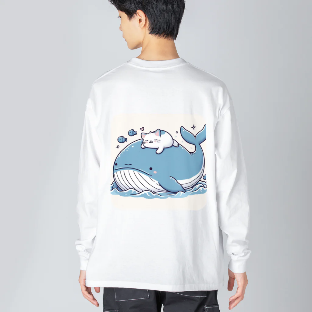 ニャーちゃんショップの眠りネコ Big Long Sleeve T-Shirt