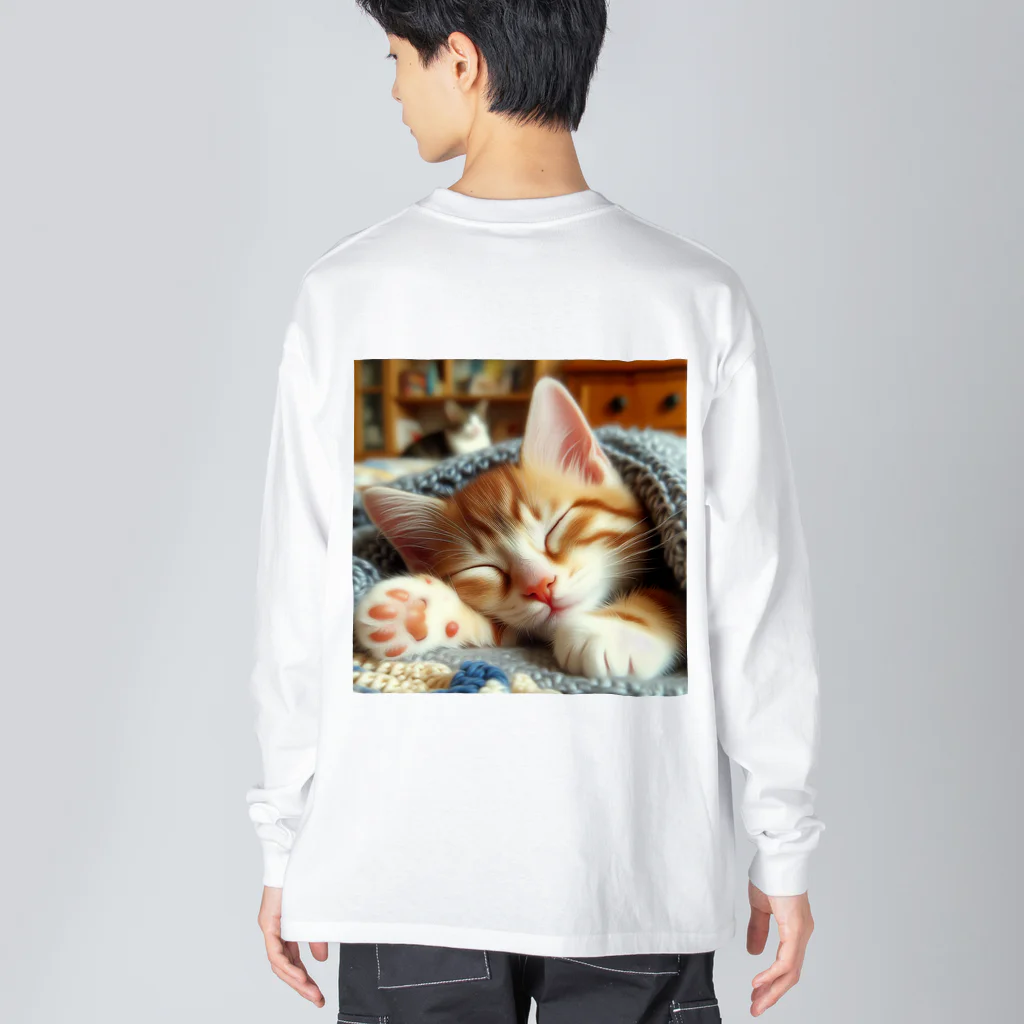 kangekiのお昼寝にゃんこNo.5 Big Long Sleeve T-Shirt