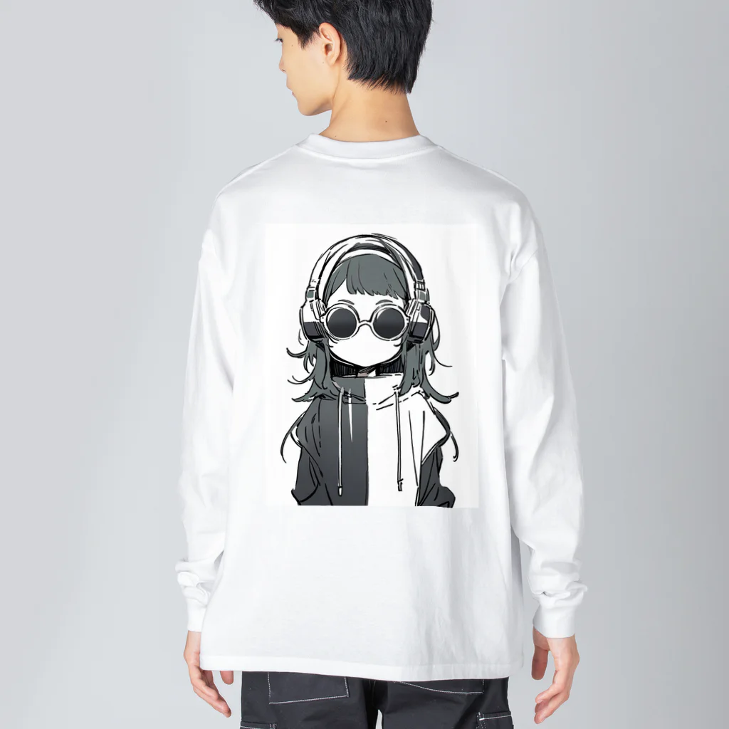 owl's shopのツートーンしてみたり Big Long Sleeve T-Shirt