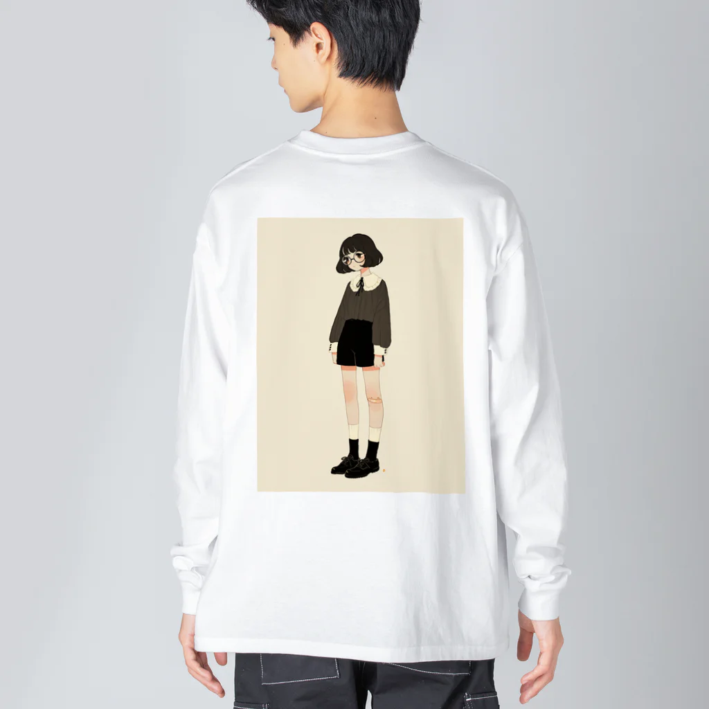 owl's shopのペールカラー Big Long Sleeve T-Shirt