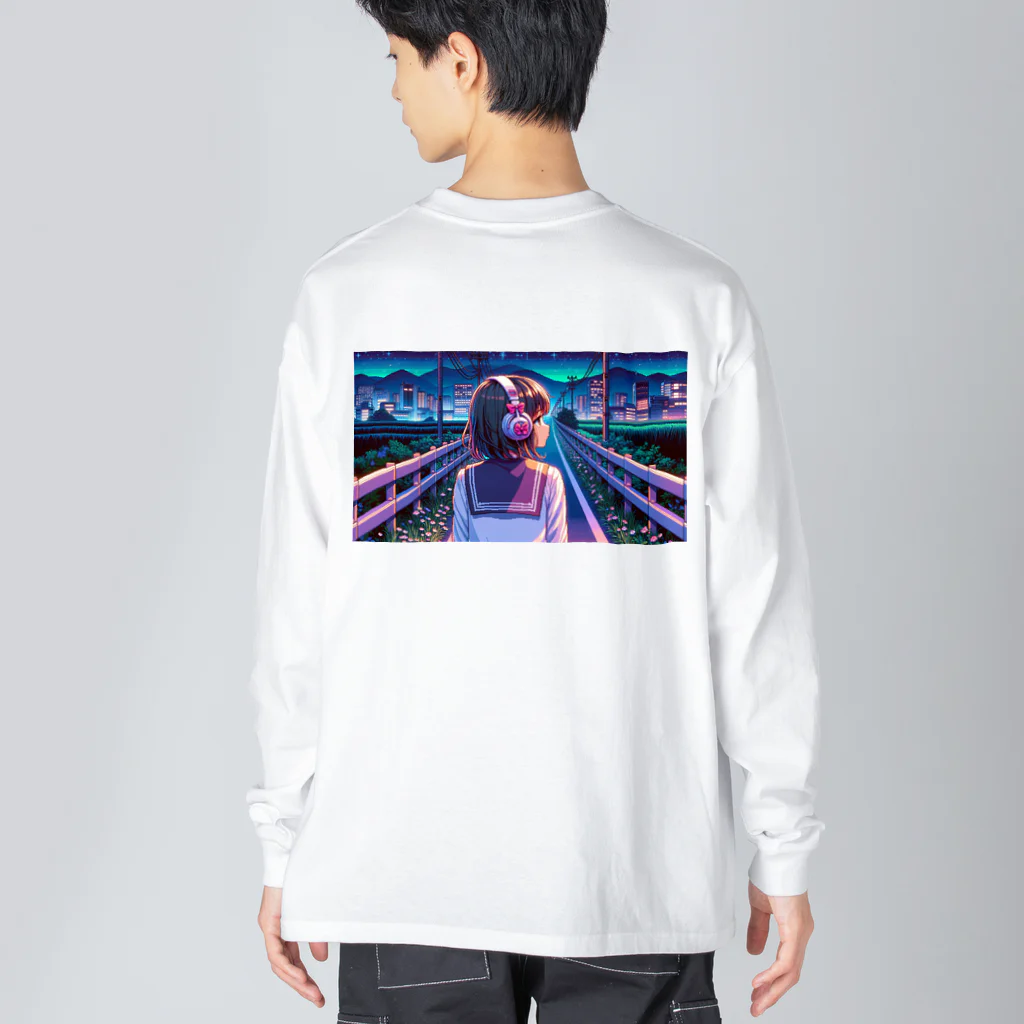 pixel girlのpixel girl Big Long Sleeve T-Shirt