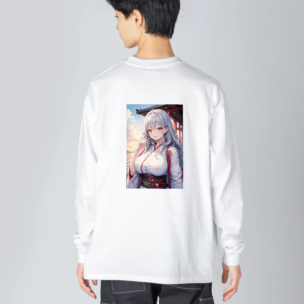 巫女スタぐらむの綺麗な巫女 Big Long Sleeve T-Shirt