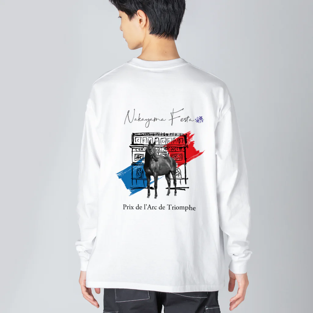 Loveuma. official shopのNakayama Festa 〜Prix de I'Arc de Triomphe〜 by AERU ビッグシルエットロングスリーブTシャツ