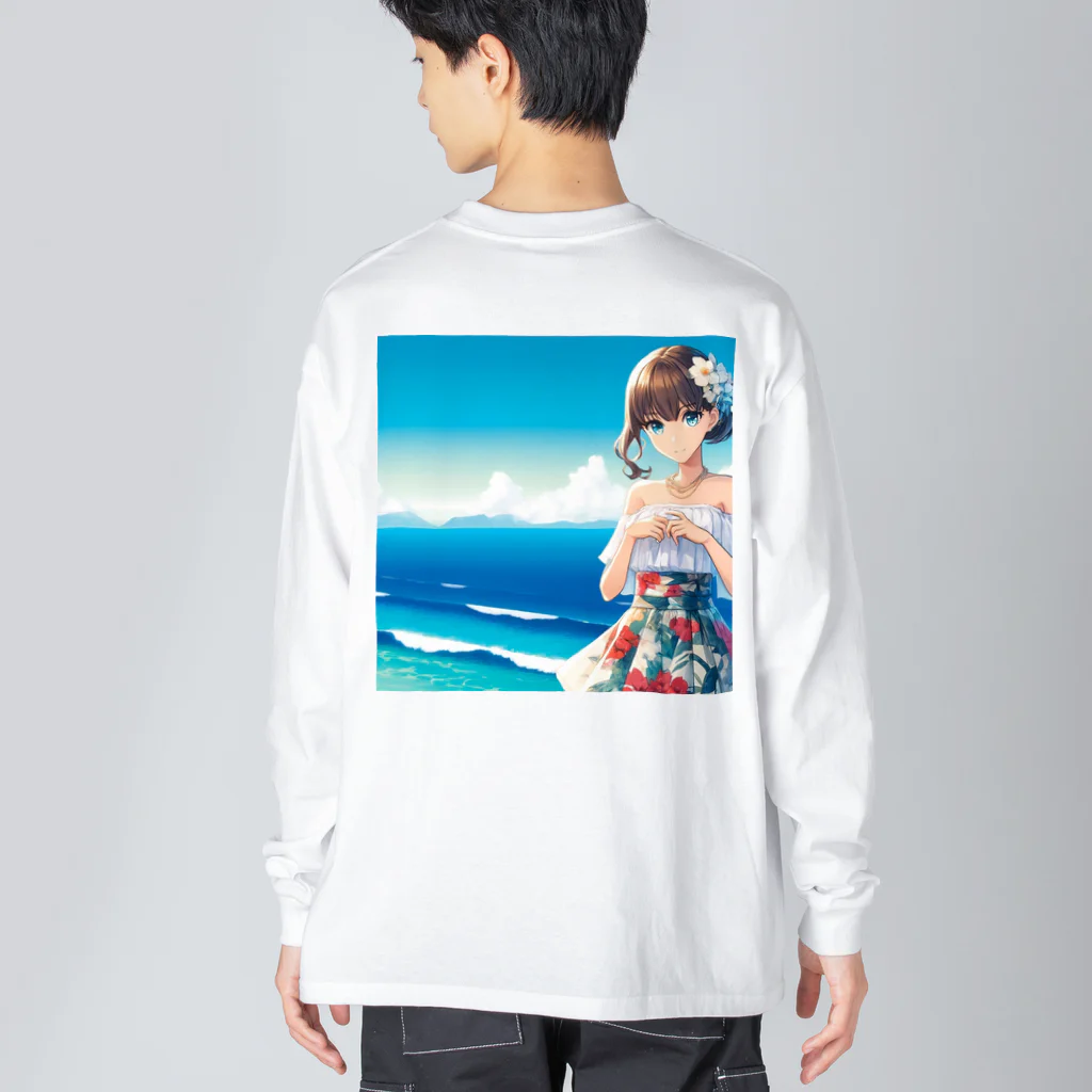 かるるんショップの海と南国と水着と　夏休み Big Long Sleeve T-Shirt