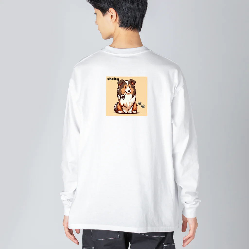 Mizのゆるハウスのシェルティタッチ！ Big Long Sleeve T-Shirt