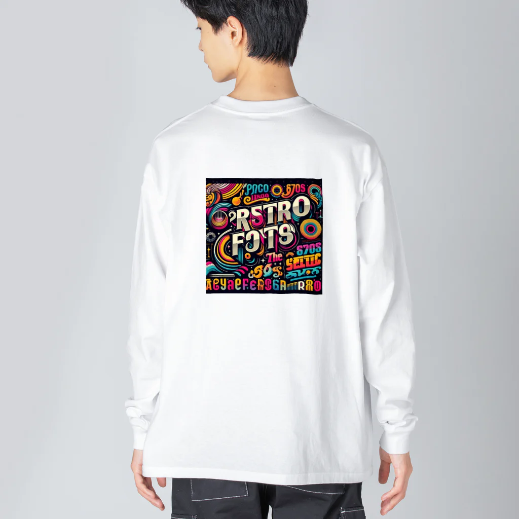 nuuartの1980年代のレトロフォント Big Long Sleeve T-Shirt