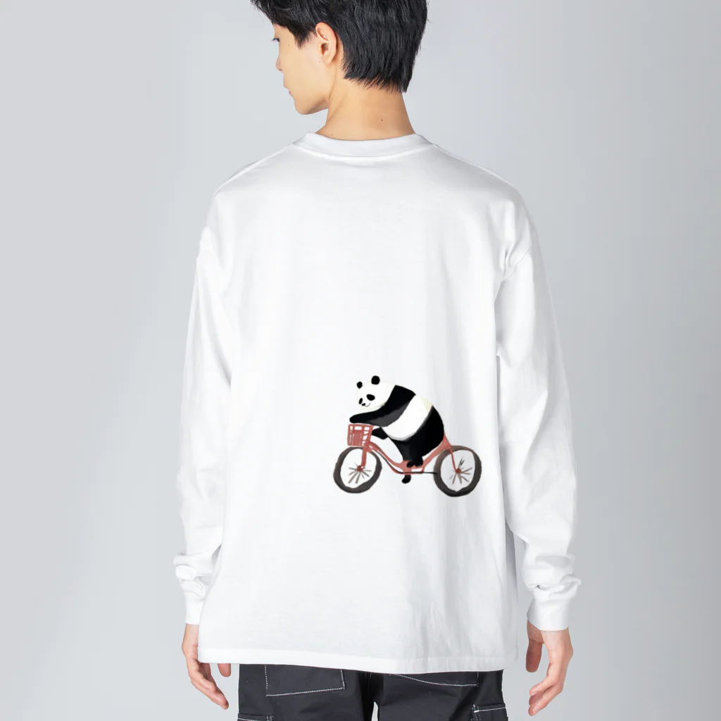 Chi-のじてんしゃパンダ Big Long Sleeve T-Shirt