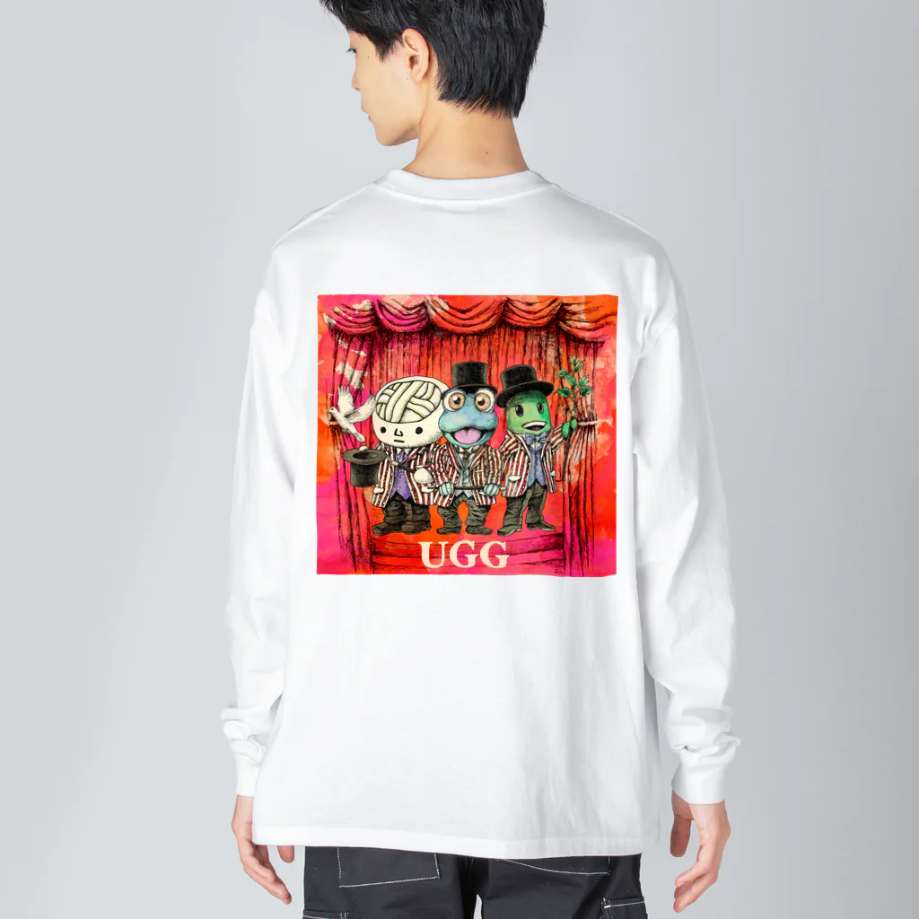 有明ガタァ商会のUGGマジックショー ビッグシルエットロングスリーブTシャツ