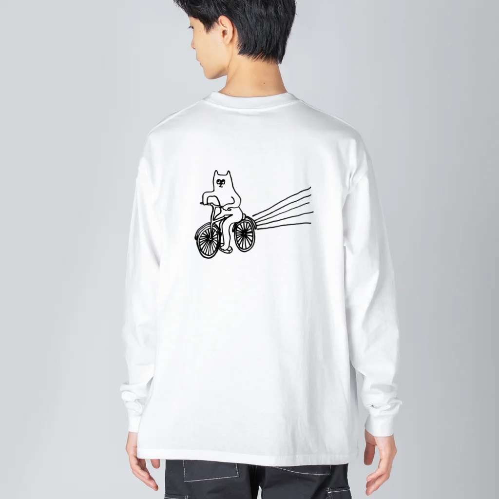 にゃんまるくんの爆走キャッツ ビッグシルエットロングスリーブTシャツ