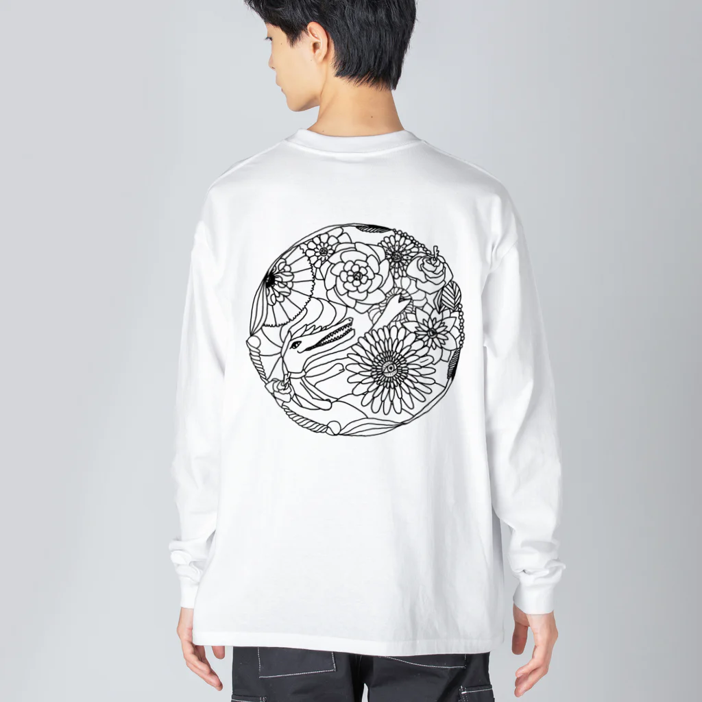 HAL-HIのワニの花園 Big Long Sleeve T-Shirt