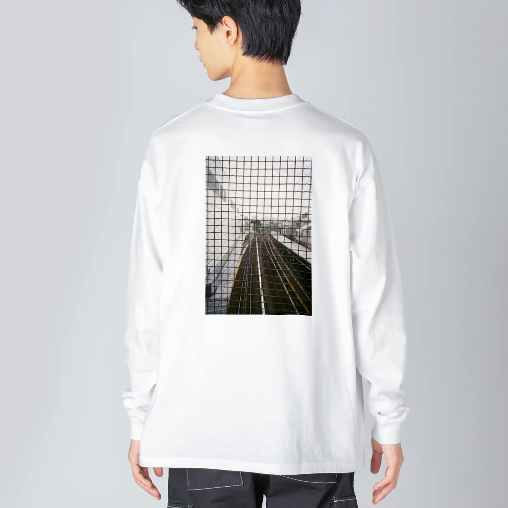 さかなや実験室の格子窓 Big Long Sleeve T-Shirt