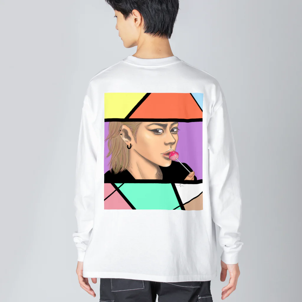 Ｍ✧Ｌｏｖｅｌｏ（エム・ラヴロ）のタバコ嫌いなんだょね。（モザイク） Big Long Sleeve T-Shirt