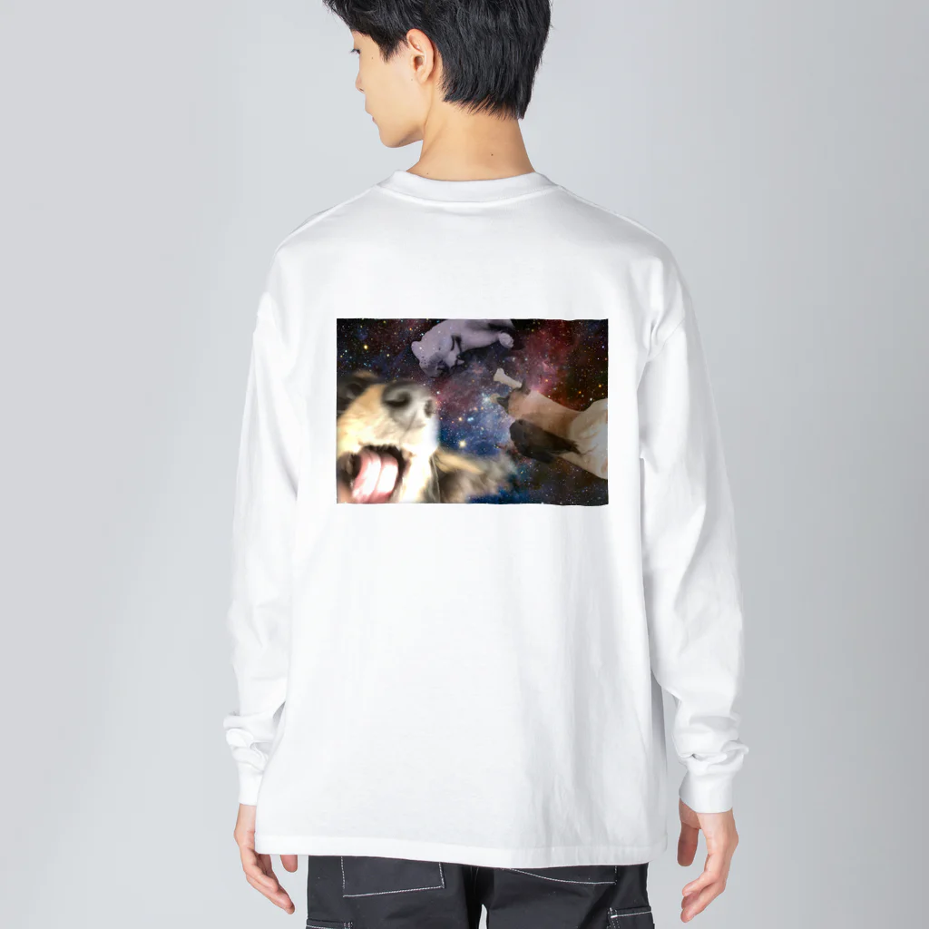 咲帆のThey are so crazy!!!!ーイカれた犬と猫ー ビッグシルエットロングスリーブTシャツ