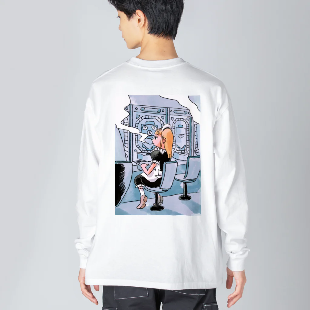 弱そうな個体ショップのパチンカーメイドさん Big Long Sleeve T-Shirt