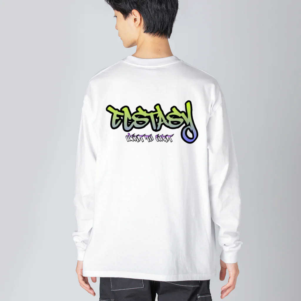 WTE STOREの西から東 ecstasy  ビッグシルエットロングスリーブTシャツ