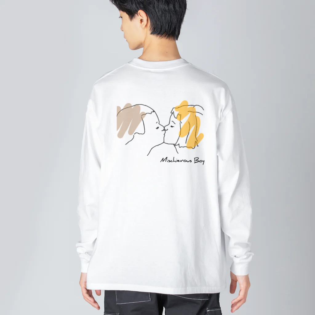 Mischievous Boy_いたずらっ子のMischievous Boy Big Long Sleeve T-Shirt