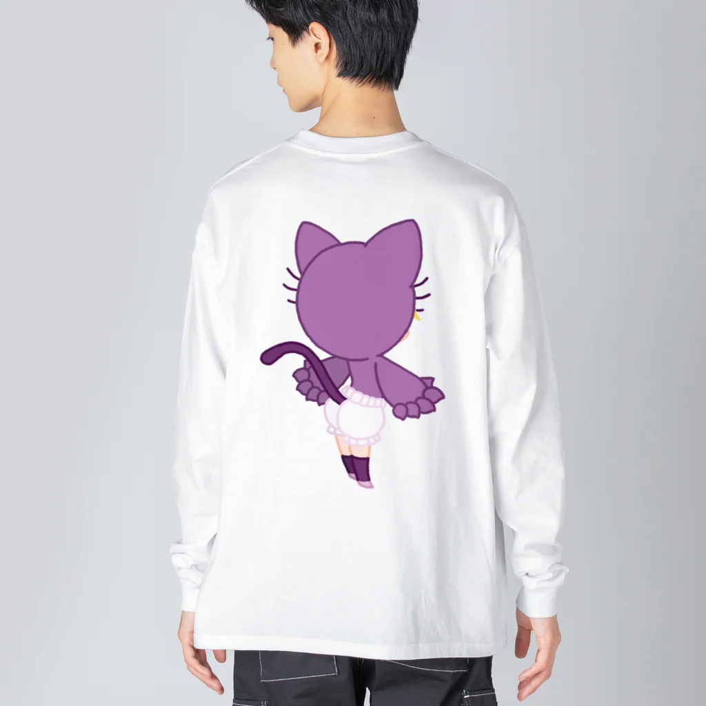 ウサネコのぷり☆ネコちゃん ビッグシルエットロングスリーブTシャツ