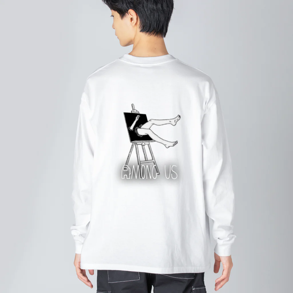 Yellow birD.のamongus Big Long Sleeve T-Shirt